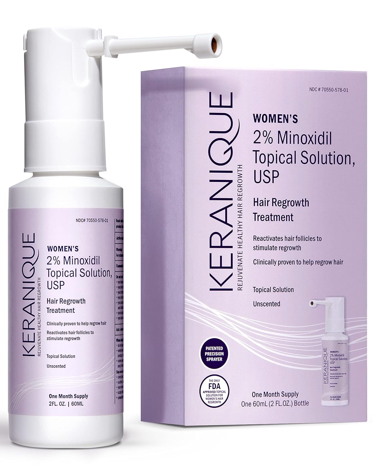 Keranique Regrowth Hair Foam for Women 60ml