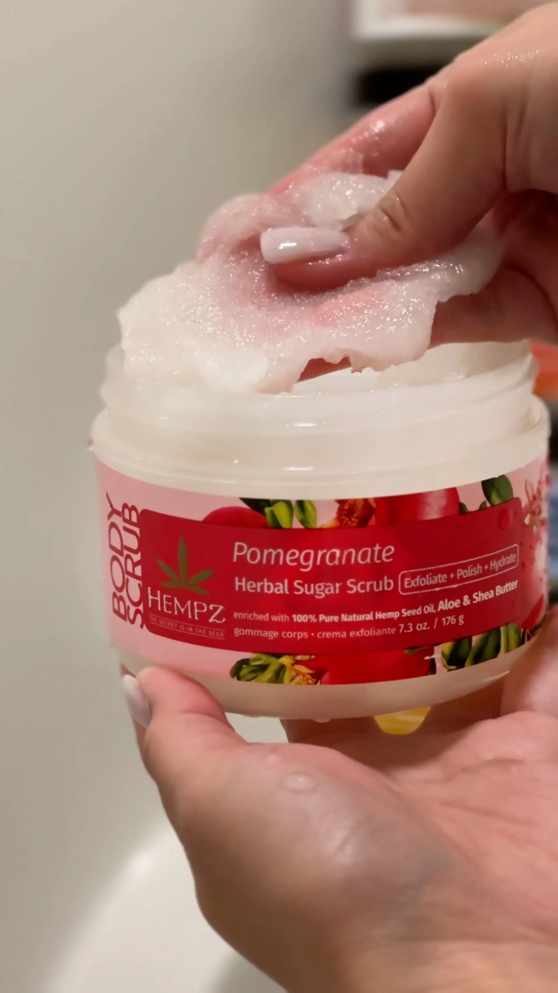 Hempz Pomegranate Herbal Sugar Scrub