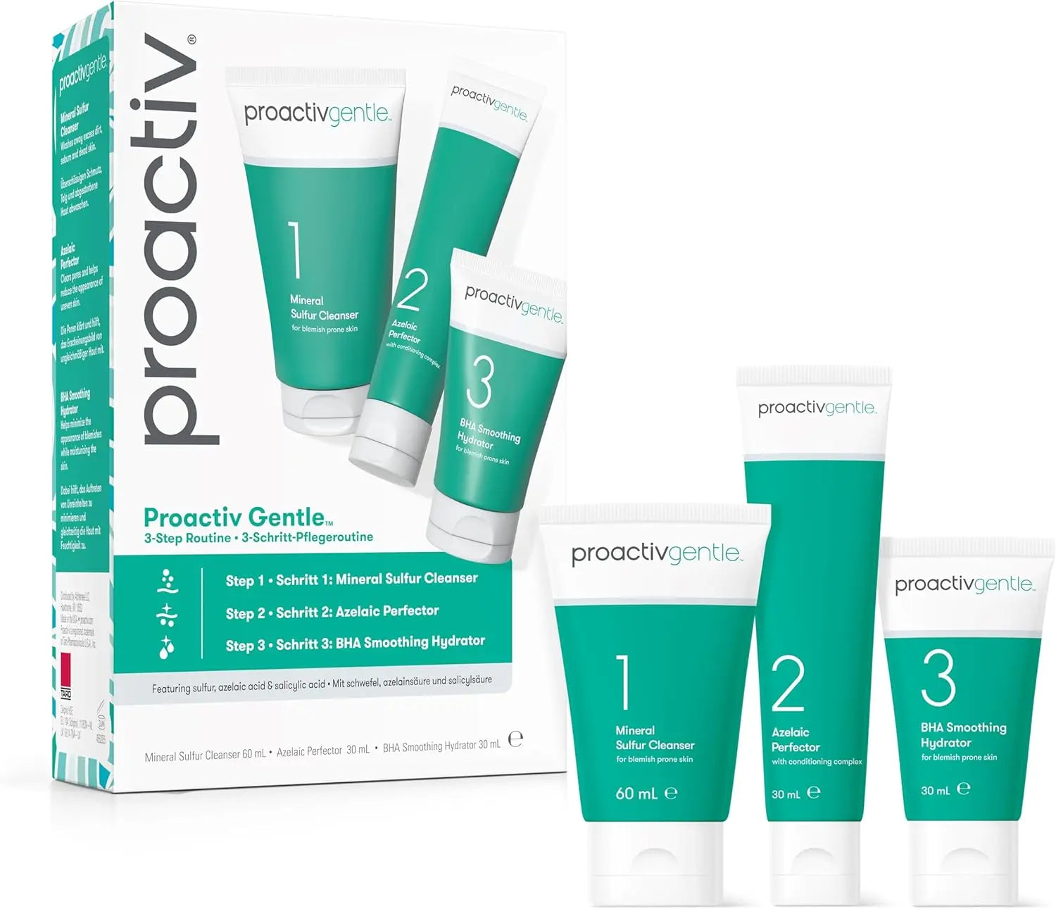 Proactiv Gentle 30 Day Facial Cleanser 3-Step Routine - 30 Day Kit