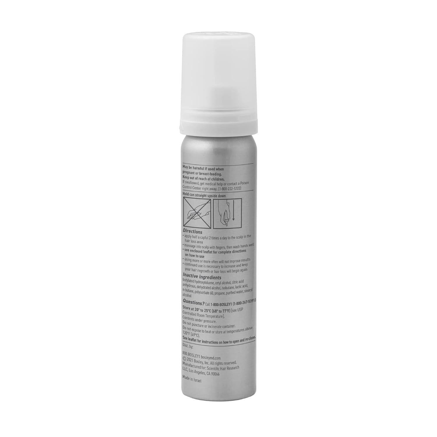 BosleyMD Men's Extra Strength Minoxidil 5% Topical (Foam) 1 Month Supply