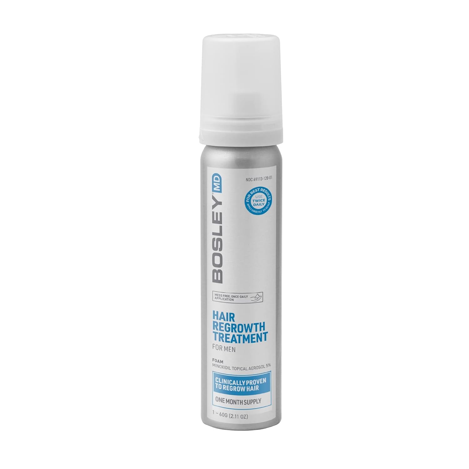 BosleyMD Men's Extra Strength Minoxidil 5% Topical (Foam) 1 Month Supply