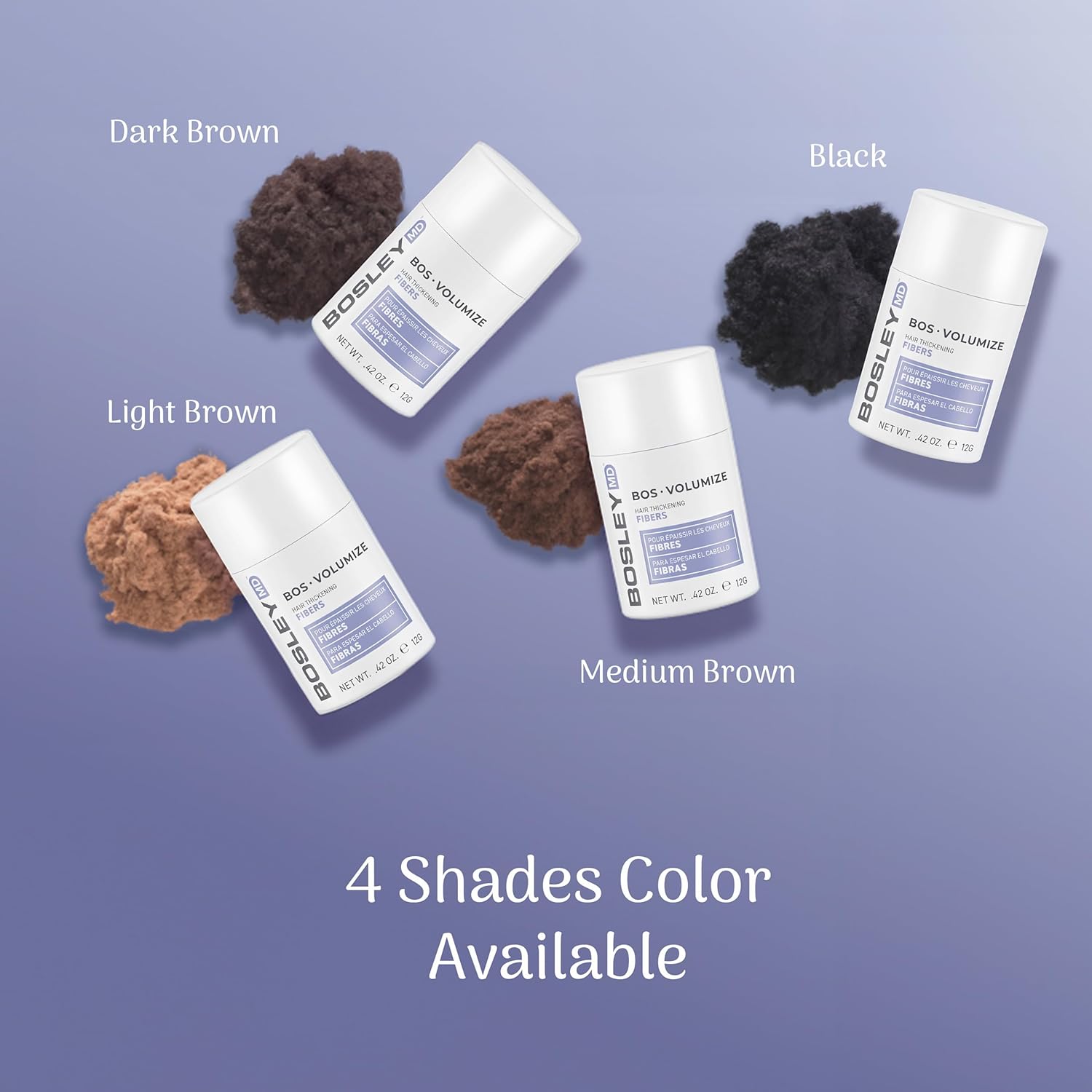 BosleyMD BosVolumize Hair Thickening Fibers