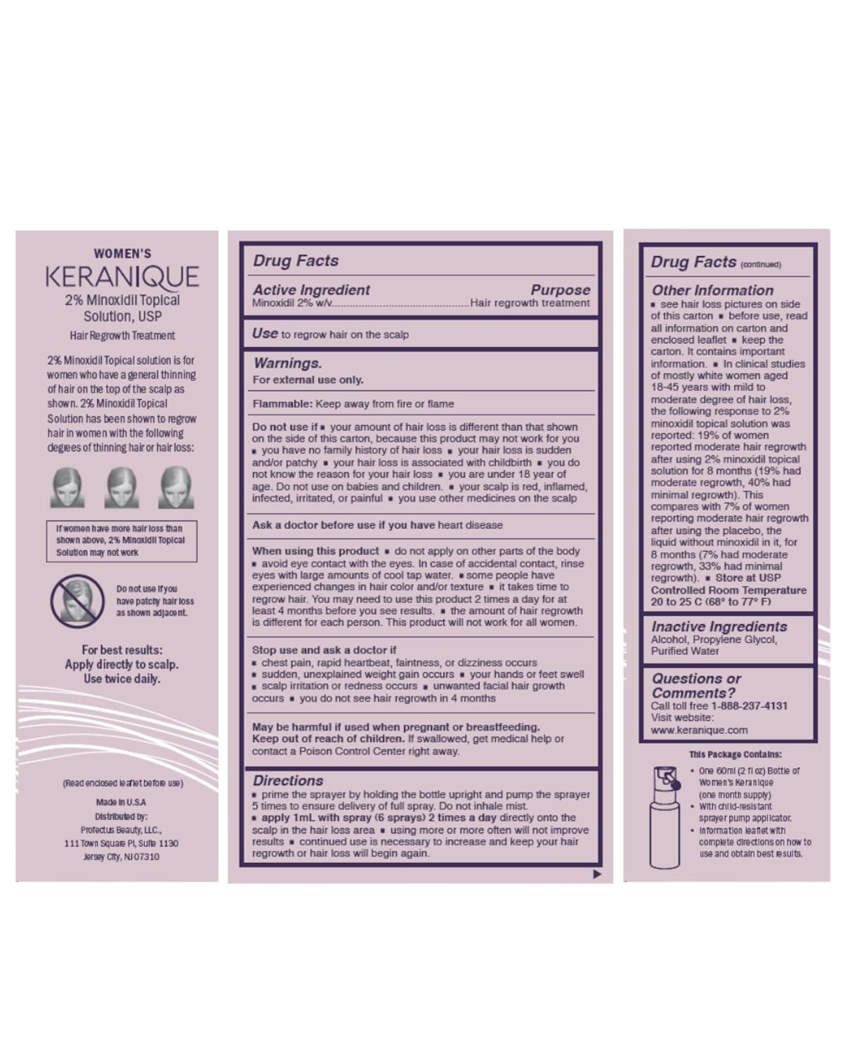 Keranique Regrowth Hair Foam for Women 60ml