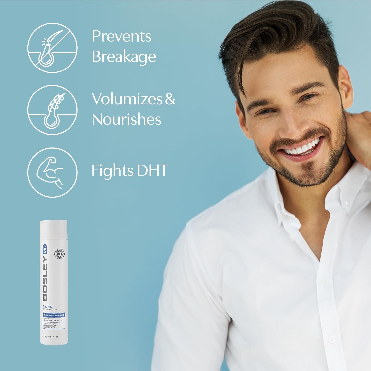 BosleyMD BOSRevive Non Color-Treated Hair Volumizing Conditioner