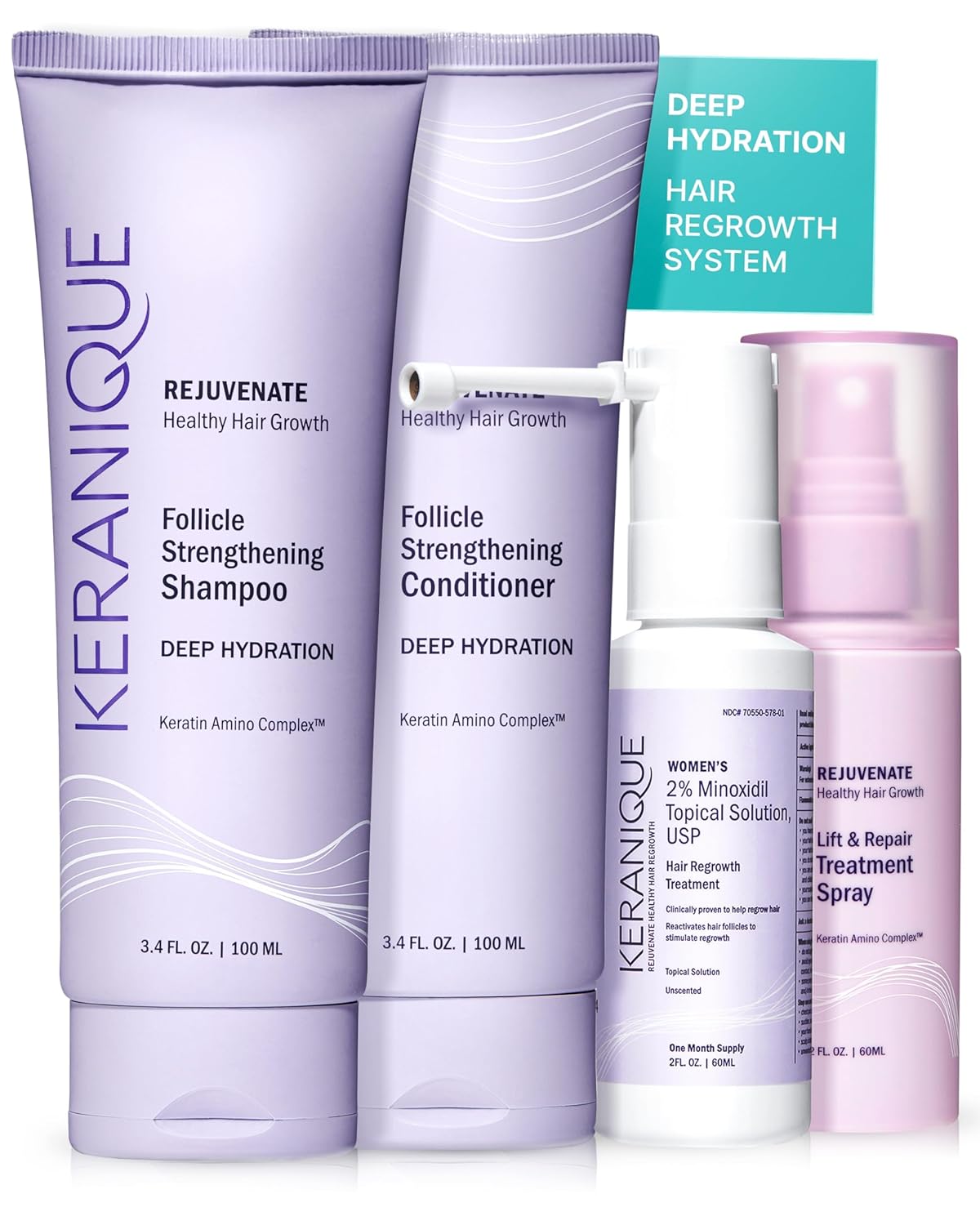 Keranique The Complete Hair Regrowth System for Deep Hydration