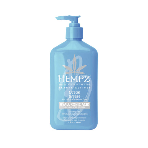 Hempz Beauty Actives Ocean Breeze Herbal Body Moisturizer with Hyaluronic Acid