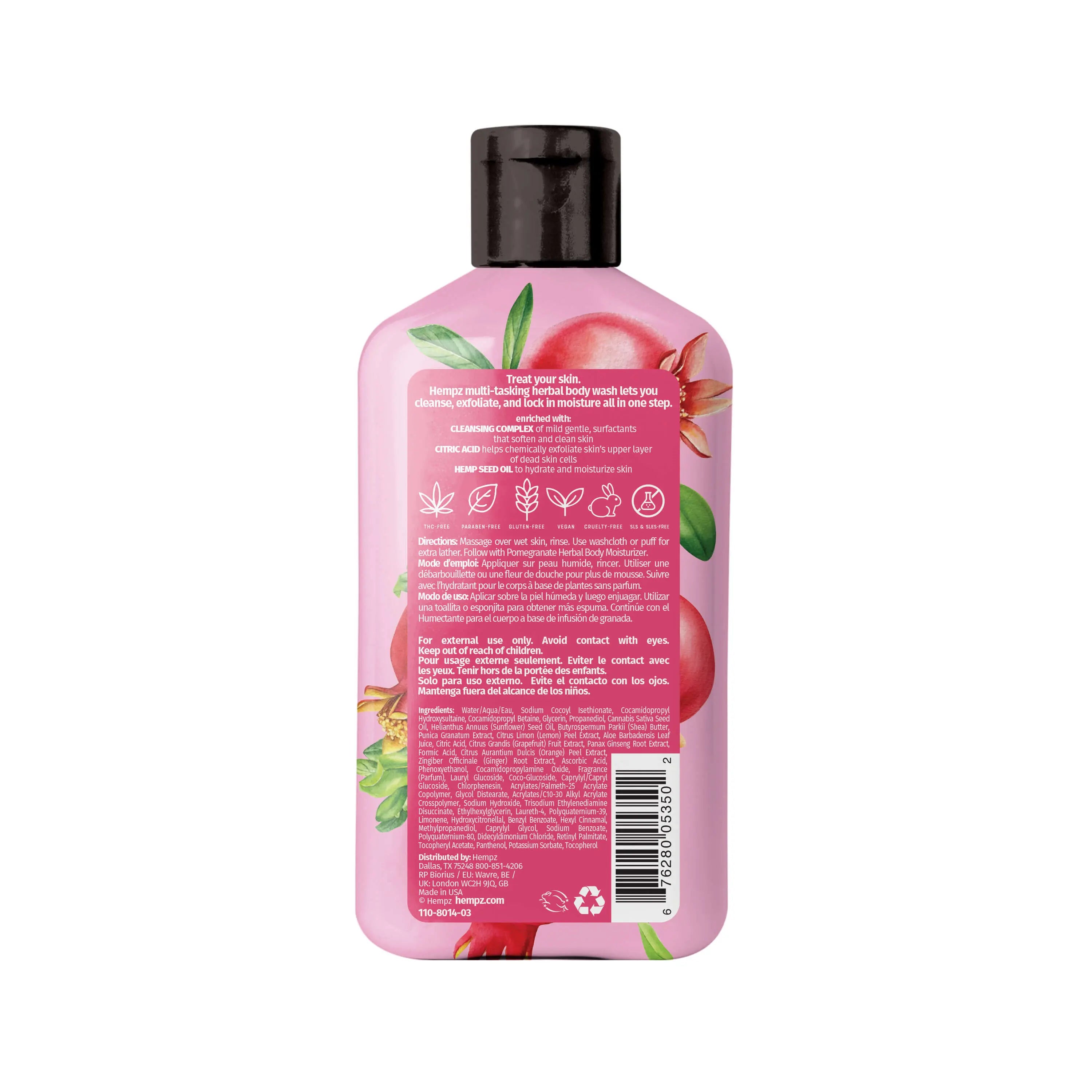 Hempz Pomegranate Herbal Body Wash