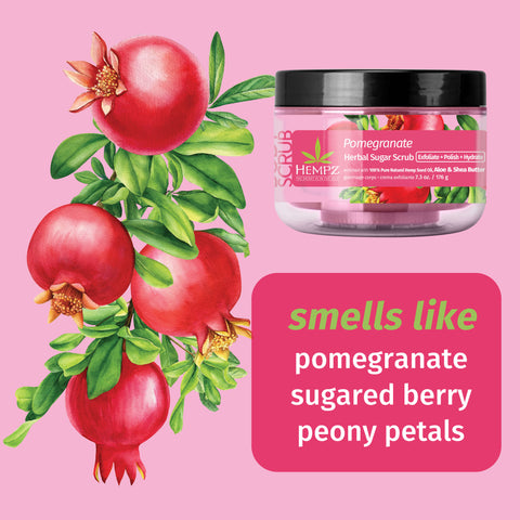 Hempz Pomegranate Herbal Sugar Scrub