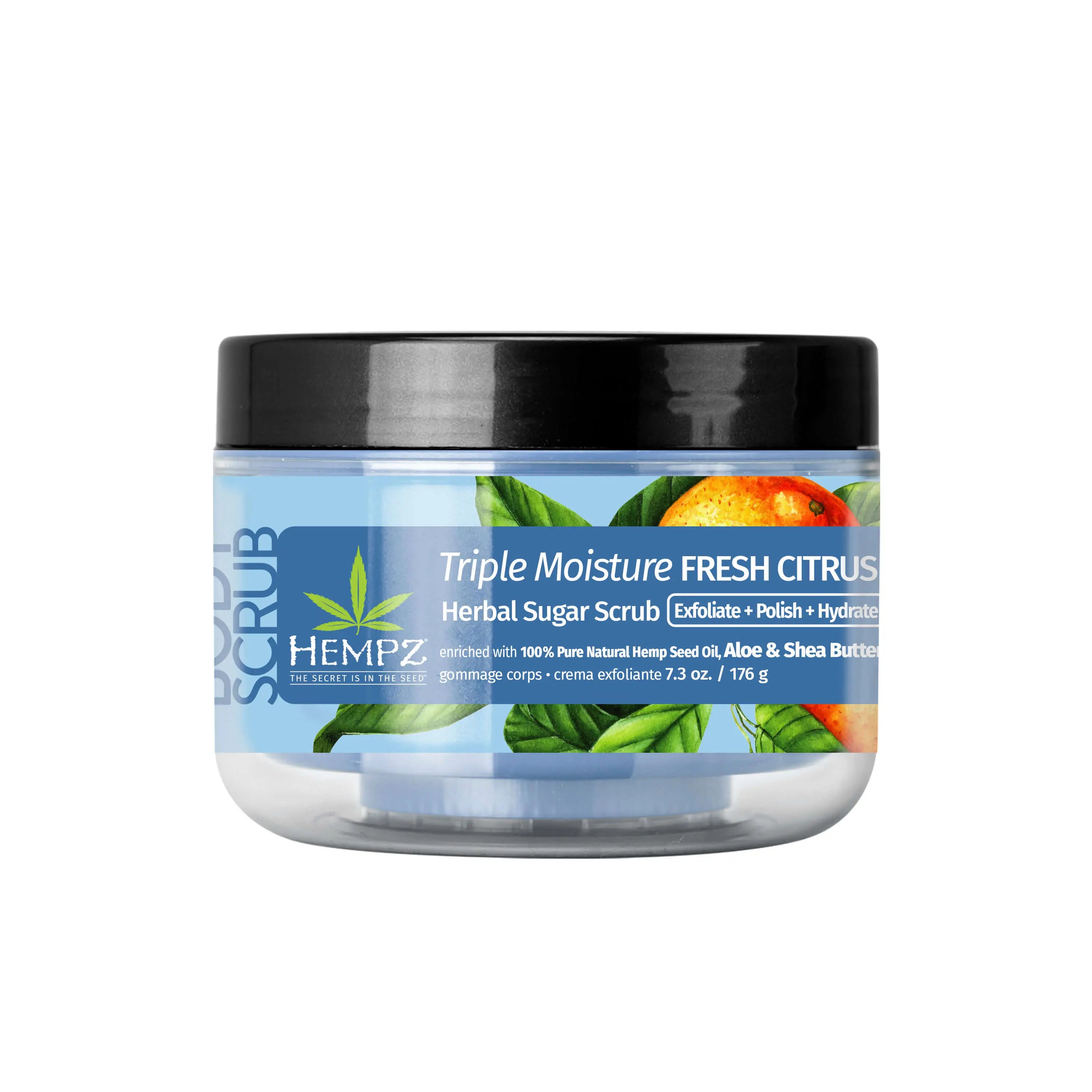 Hempz Triple Moisture Fresh Citrus Herbal Sugar Scrub