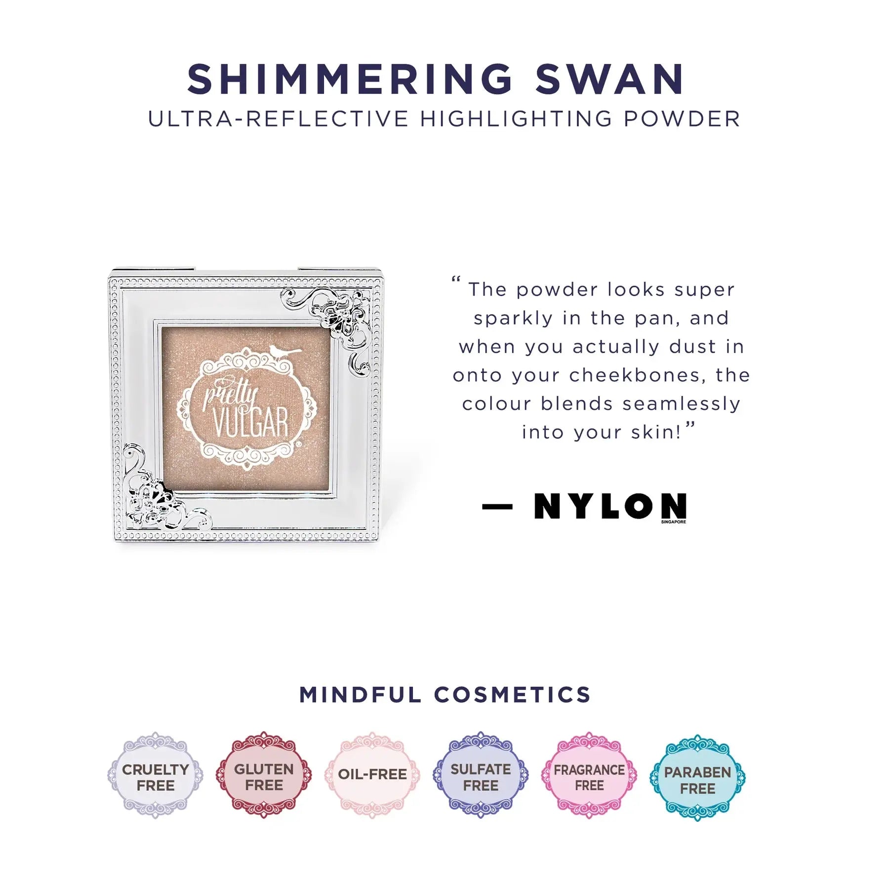 Pretty Vulgar Shimmering Swan Powder Highlighter